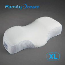 Ортопедическая подушка Family Dream XL (размер одежды XL -XXXL) молочный