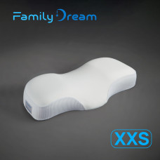 Детская ортопедическая подушка Family Dream XXS (рост 110 -125 см) Возраст 3 - 7 лет молочный