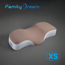 Детская ортопедическая подушка для сна Family Dream размер XS (рост 125-135 см) Возраст 7-10 лет капучино