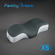 Детская ортопедическая подушка для сна Family Dream размер XS (рост 125-135 см) Возраст 7-10 лет темная олива