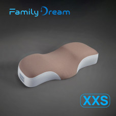 Детская ортопедическая подушка для сна Family Dream размер XXS (рост 110-125 см) Возраст 3 - 7 лет капучино