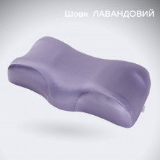 Ортопедическая подушка Beauty Balance® от морщин сна и утренней отечности (MEMORY FOAM), шелк лавандовый