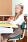 Комплект детских ортопедических подушек для сидения School Comfort, Correct Shape® (М1-M, М2) зеленый